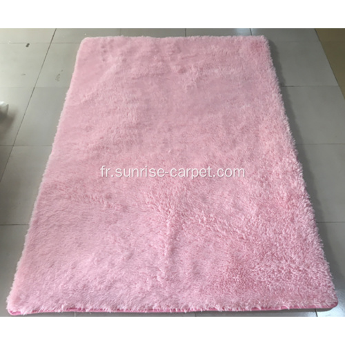 Tapis en soie en soie et polyester